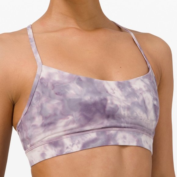 lululemon athletica Other - lululemon Flow Y Bra Nulu A-C Cup Sz 4 Diamond Dye